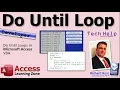 Do Until Loops in Microsoft Access VBA
