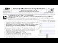 IRS Form 8880 walkthrough Credit for Qualified Retirement Savings Contributions