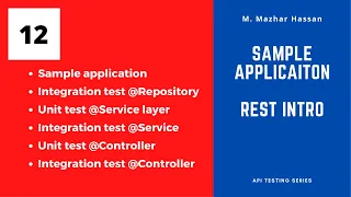 Write proper Unit test and Integration test for Spring Boot REST API Delivering Quality 12