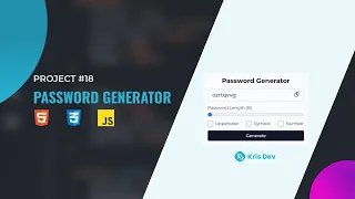 Easy Password Generator Project for Beginners HTML CSS JavaScript