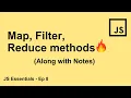 Map filter and reduce methods in JS Ep - 8