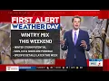 FIRST ALERT WEATHER DAYS issued for winter weather potential this weekend