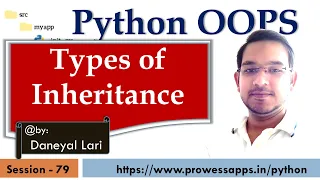 OOP Types of Inheritance in Python Python Tutorial for Beginners