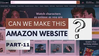 Create Amazon Clone Using HTML CSS and JavaScript Fronted Project For Beginners part 11