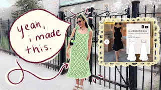 sewing a dress i started 1 5 years ago its rlly good vlog