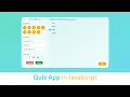 Quiz app using HTML CSS and javaScript UI design part-1 Glassmorphism CSS