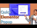 How To Create a Simple Elementor Popup in 2025