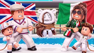 FAMIGLIA ITALIANA vs FAMIGLIA INGLESE su brookhaven ROBLOX!