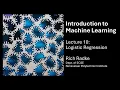 Introduction to Machine Learning Lecture 10 Logistic Regression