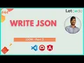 Write Read JSON Protractor Tutorial LetCode