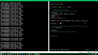 Ncurses Tutorial 2 - Basics of Windows WINDOW newwin box refresh wrefresh wprintw wprintw
