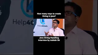 How many ways to create String in java by Ashish Sir