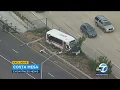 Suspect steals OCTA bus crashes it during chase into Costa Mesa ABC7