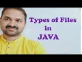 Types of Files in Java File Handling in Java OOP