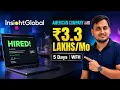 3 30 American Company WFH Job Insight Global Hiring 5 Days Work