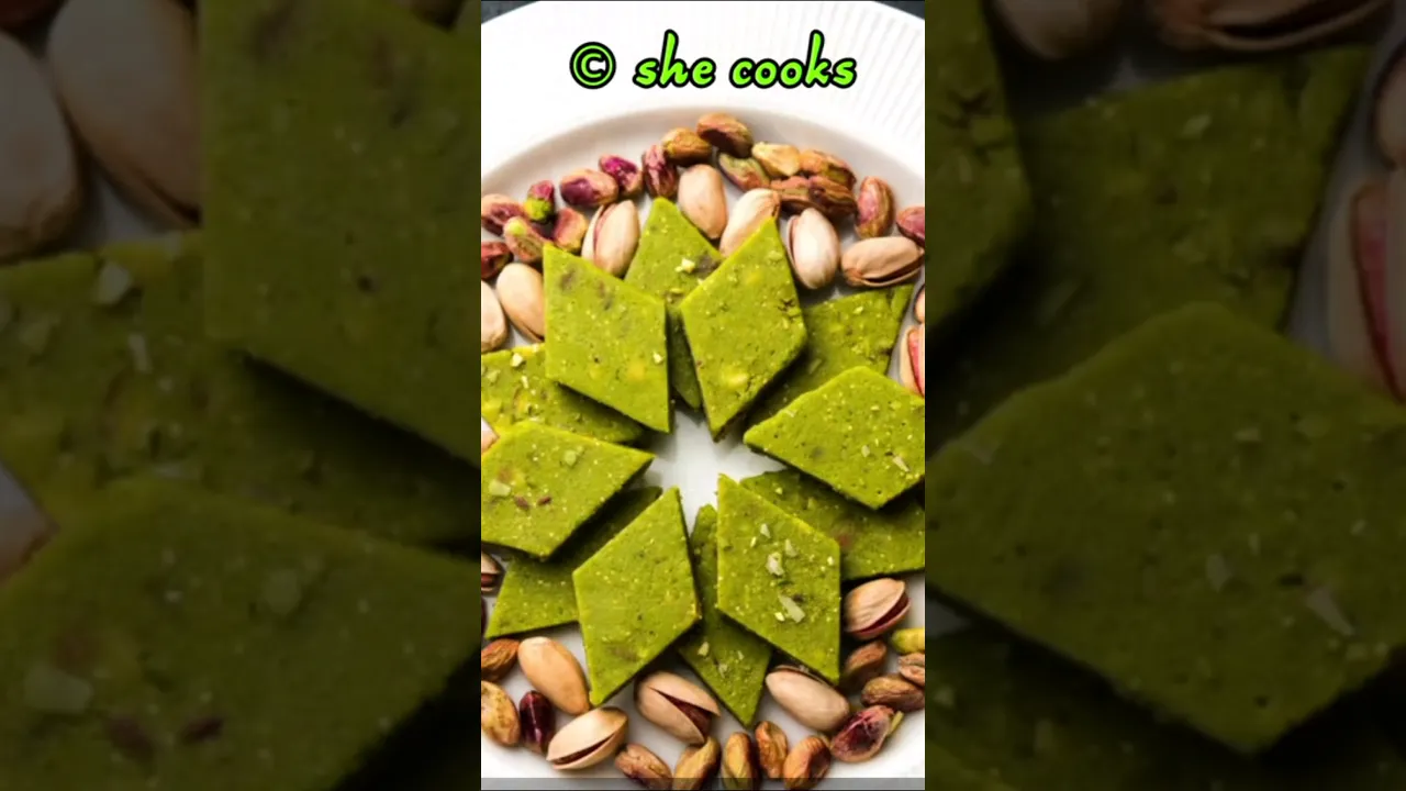 Pista Barfi Recipe    Pista Badam Burfi #diwalirecipes #short #shortsvideo #shortsviral