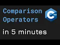 Comparison operators in C programming Urdu tutorial