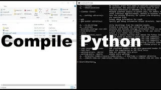 Compile Python Code py to c to pyd EXECUTABLE Windows Cython