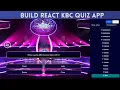 Build KBC Millionaire Quiz App in React JS React Beginner Project