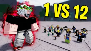 😱 12V1 en TAMAÑO 0.1x en Los Campos de Batalla Mas Fuertes Roblox 😲