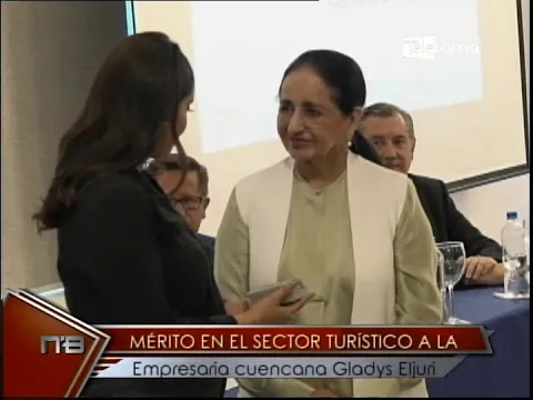 Mérito en el sector turístico a la empresaria cuencana Gladys Eljuri