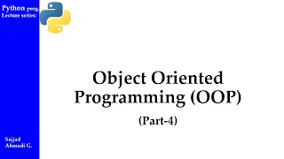 Python Object Oriented Programming Part4