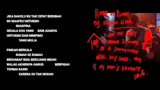 hindia rumah ke rumah official lyric u0026 commentary video 