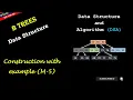 B-Tree M-5 construction solution detail logical concept with graph algorithm and program Nepali
