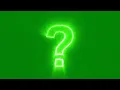 Emotional Green Screen Question Mark Animation Thought-Provoking Overlay VFX