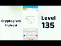 Cryptogram Tripledo Level 135 Solutions Logic Puzzle Game Mini Boss