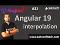interpolation in Angular 19 Data Binding in Angular Angular 19 Tutorials in Hindi