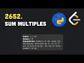 Leetcode 2652 Sum Multiples