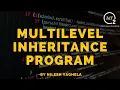 Multilevel Inheritance Inheritance in C Multilevel Inheritance Program C BitOxygen Academy