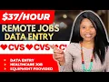 Remote Jobs Hiring Right Now Data Entry Healthcare Cvs WFH Jobs