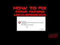 How to fix Error parsing LocalBridge exe Configuration Parser Error 0xC00CE556