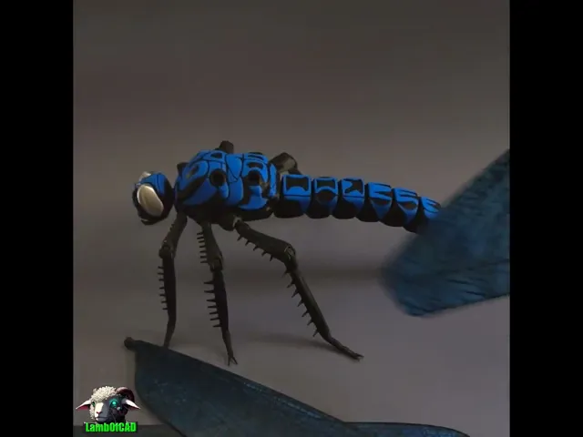 Meganeura Giant Prehistoric Dragonfly, Articulated video thumbnail