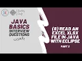 Java Tutorial For Beginners In Arabic Read an Excel XLSX file in Java with Eclipse Part 2