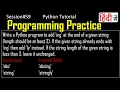 add ing or ly to the end of string Python Tutorial in Hindi