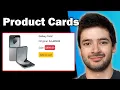 HTML CSS Hacks for Creating Beautiful Product Cards Beginner HTML CSS Bootstrap Tutorial