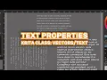 How to use the New Krita Text Properties Docker