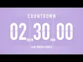 2 Hour 30 Minute Countdown Timer Flip Clock with Bell Alerts