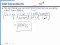 Unit Conversions and Scientific Notation