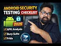 Android Security Testing Full Checklist 2025 OWASP MASVS Deep Dive PentestHint
