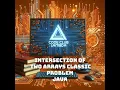 Intersection of two arrays - classic problem