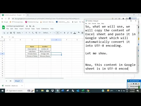 Download MP3 Convert Excel sheet to CSV with UTF-8 encoding