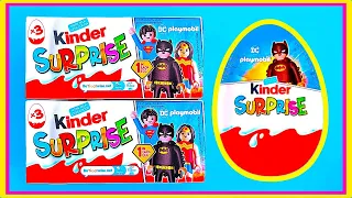 NEW Kinder Surprise Eggs Unboxing DC Playmobil Eggs With ASMR Sounds Asmr 