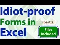 Idiot-Proof Forms in Excel - Part 2