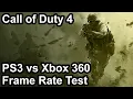 Call of Duty 4 Modern Warfare PS3 vs Xbox 360 Frame Rate Test