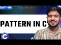 Pattern Printing in One C Programming Day 4 Complete C Course