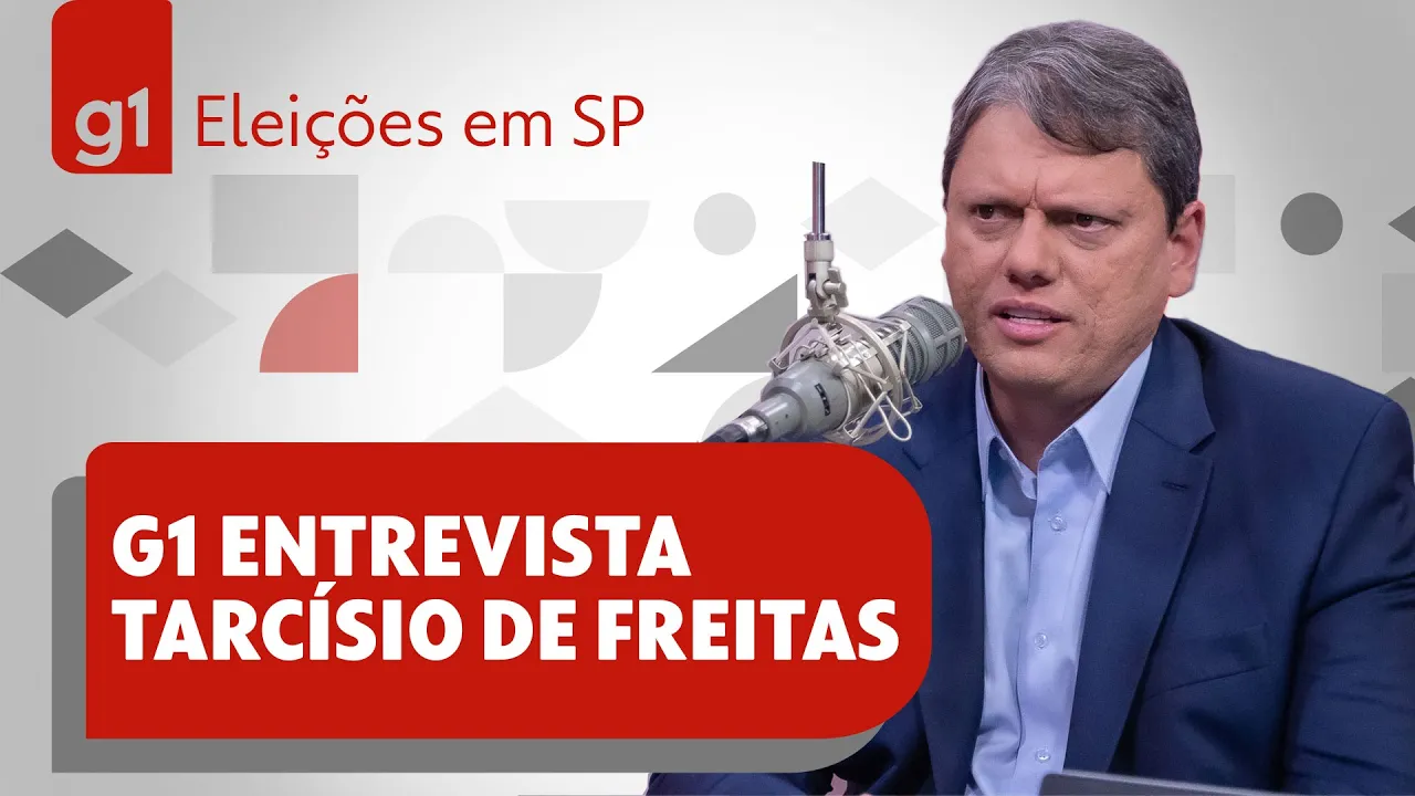 Tarcísio de Freitas no g1: veja a entrevista com o candidato do Republicanos ao governo de SP